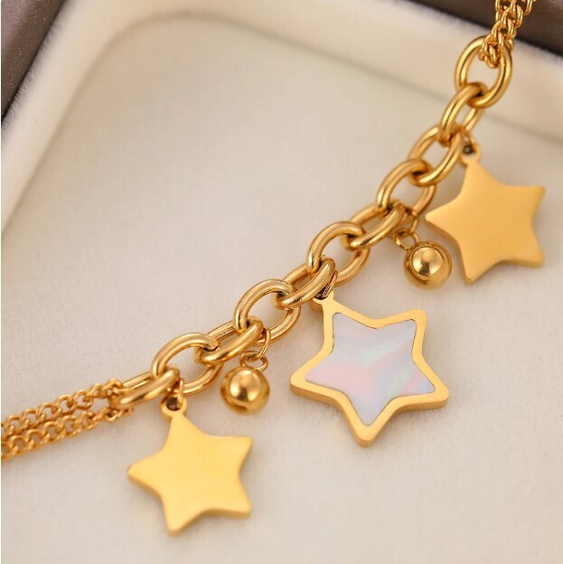 Star Charmed Stainless Steel Bracelets