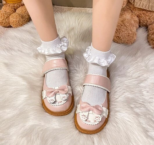 Kawaii Women Butterfly-knot Mary Jane Shoes
