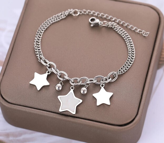 Star Charmed Stainless Steel Bracelets