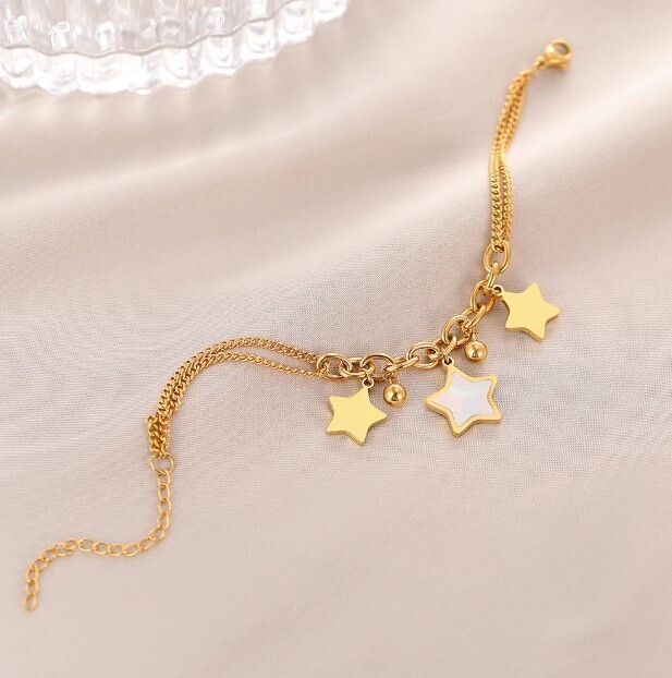 Star Charmed Stainless Steel Bracelets