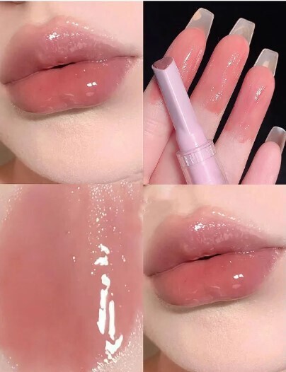 Korean Heart Love Shape Flower Jelly Water Lip Gloss