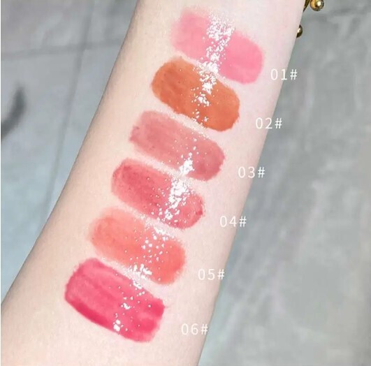 Korean Heart Love Shape Flower Jelly Water Lip Gloss