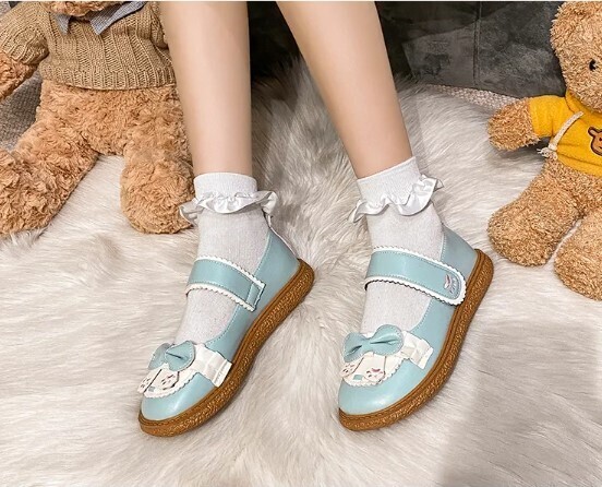 Kawaii Women Butterfly-knot Mary Jane Shoes