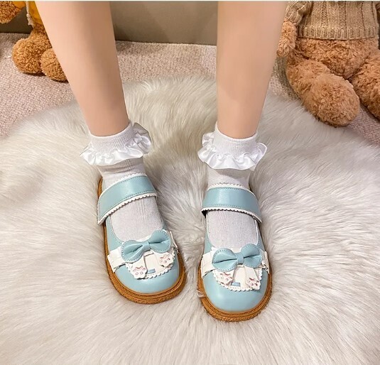 Kawaii Women Butterfly-knot Mary Jane Shoes
