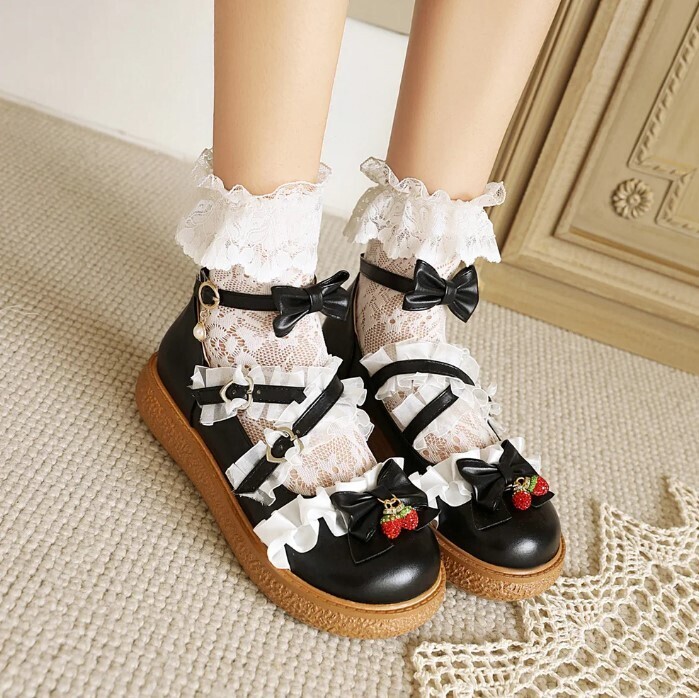 Lace Sweet Style Platform Princess Cosplay Kawaii Shoes