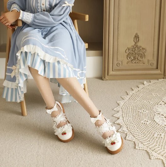 Lace Sweet Style Platform Princess Cosplay Kawaii Shoes