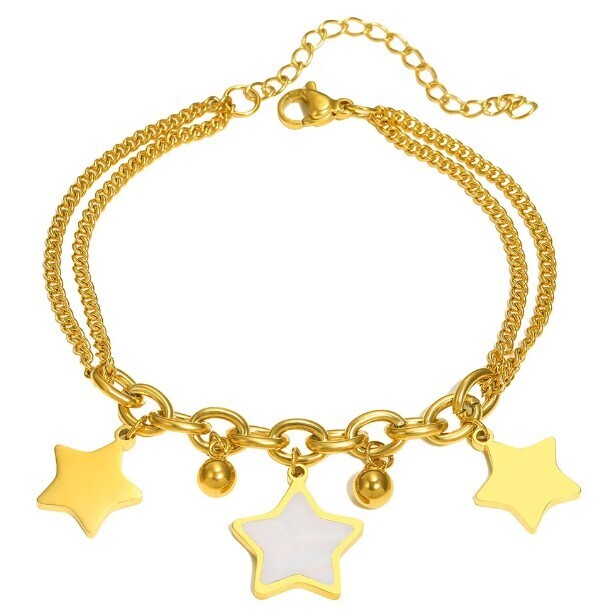 Star Charmed Stainless Steel Bracelets
