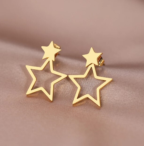Chic Stars Stainless Steel Earrings