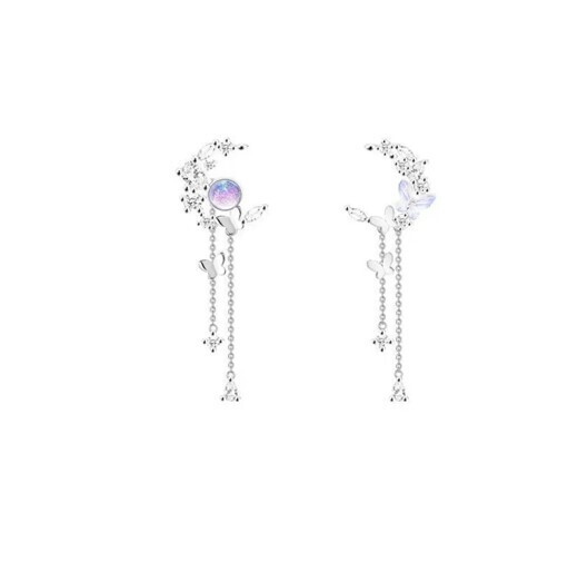 Exquisite Moon Tassel Earrings