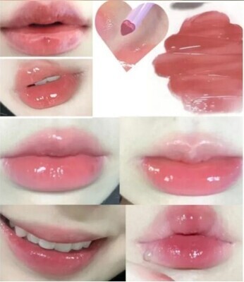 Korean Heart Love Shape Flower Jelly Water Lip Gloss