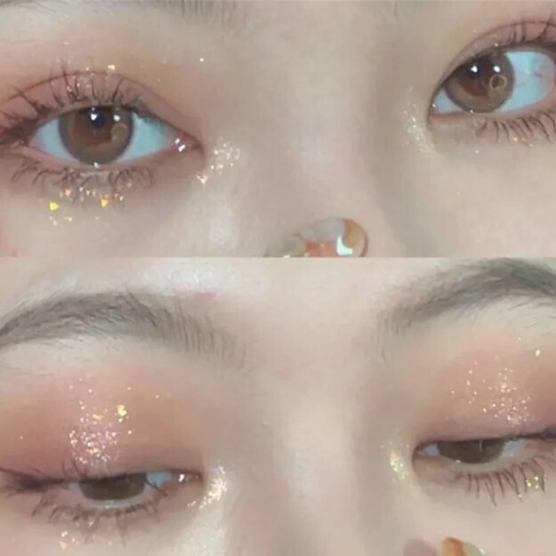 4 Colors Caramel Brown Eye Shadow Palette Pearly Matte