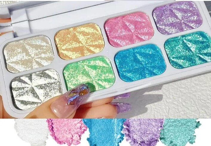 Highlight Eight Color Sparkling Palette Glow Makeup