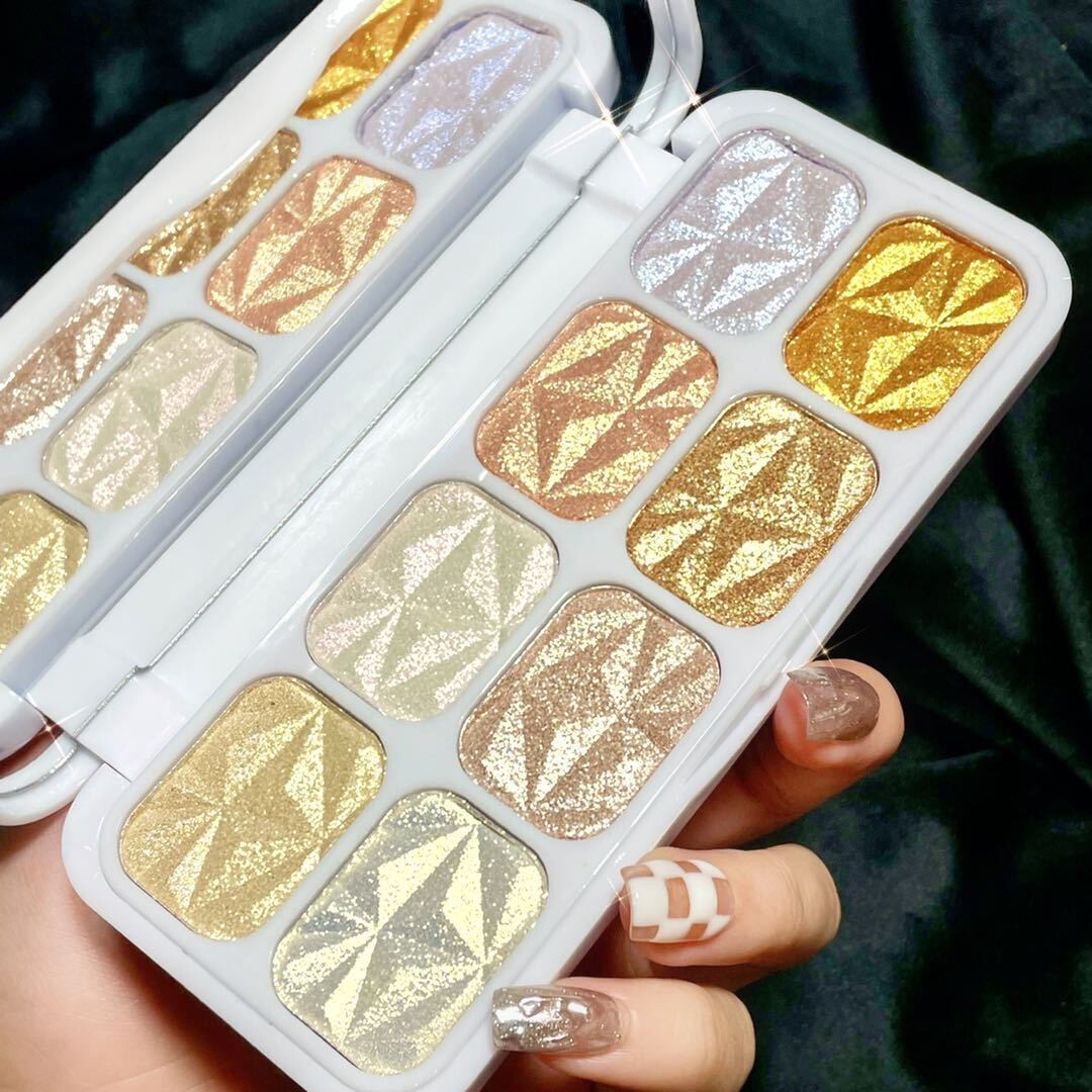 8 Colors Glitter Facial and Body Highlighter