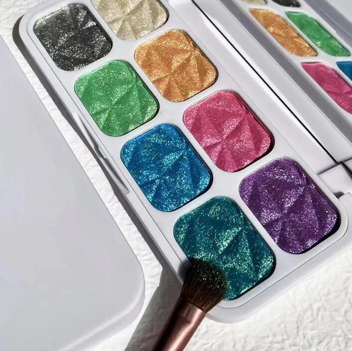 Highlight Eight Color Sparkling Palette Glow Makeup