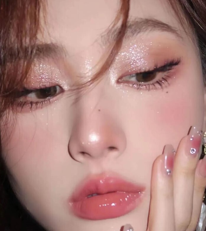 Pearlescent Glitter Monochrome Highlighter Diamond Eyeshadow Palette