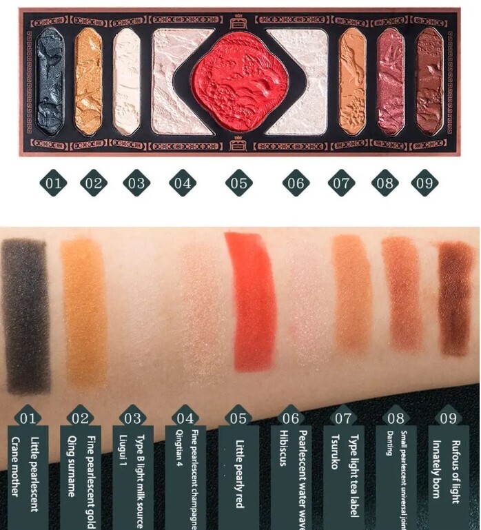 Multi-color Stunning Embossed Luxury Matte Waterproof Eyeshadow Palette