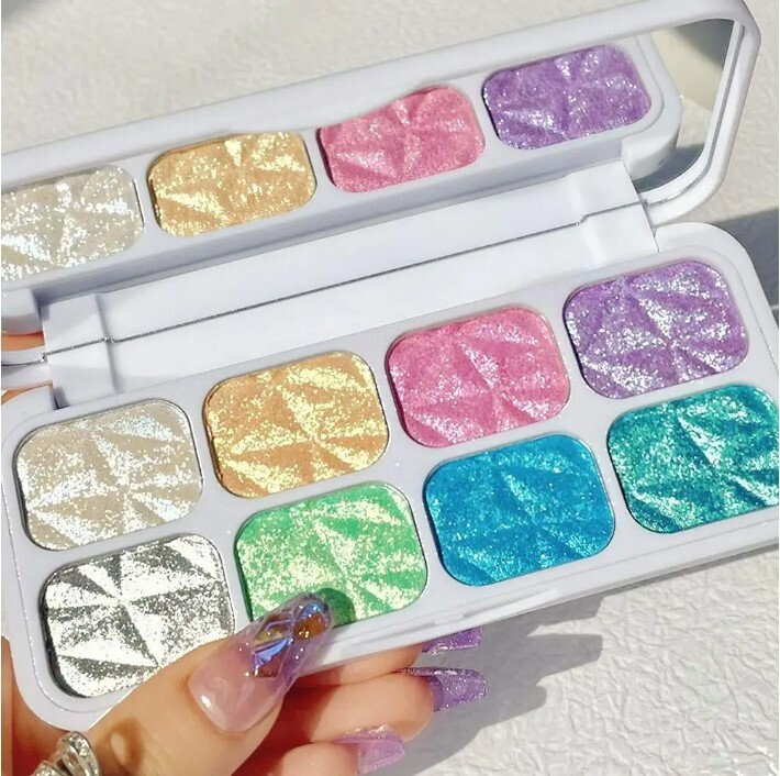 Highlight Eight Color Sparkling Palette Glow Makeup