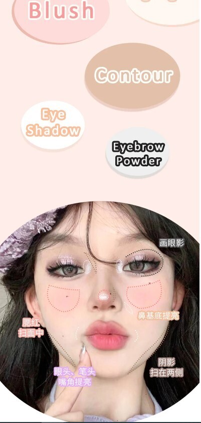 Highlighter Contour Glimmer Eyeshadow Palette