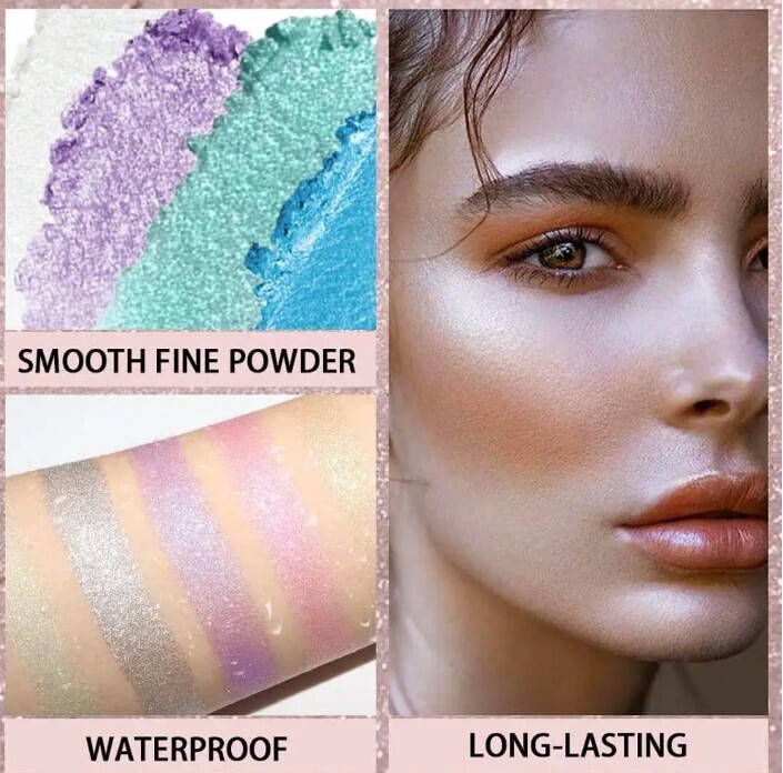 Highlight Eight Color Sparkling Palette Glow Makeup