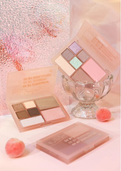 Highlighter Contour Glimmer Eyeshadow Palette