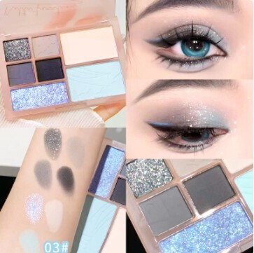 Highlighter Contour Glimmer Eyeshadow Palette