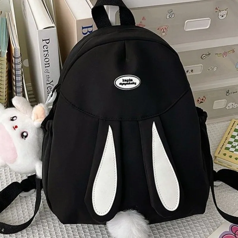 Kawaii Canvas Rabbit Ear School Bags