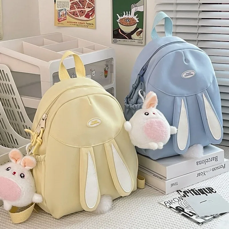 Kawaii Canvas Rabbit Ear School Bags