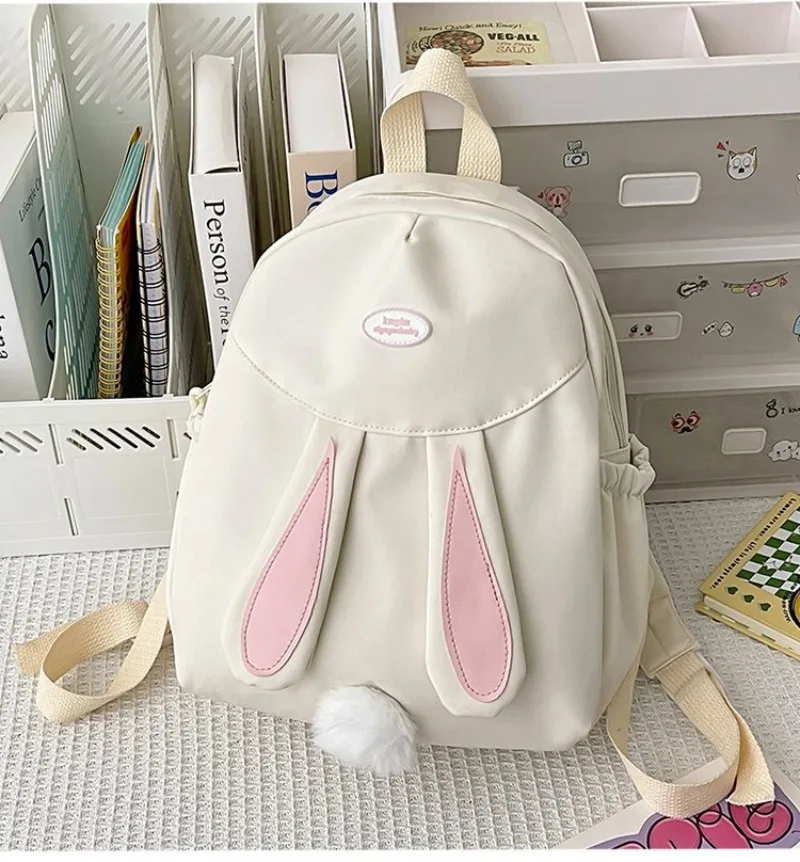 Kawaii Canvas Rabbit Ear School Bags