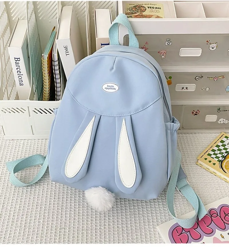 Kawaii Canvas Rabbit Ear School Bags