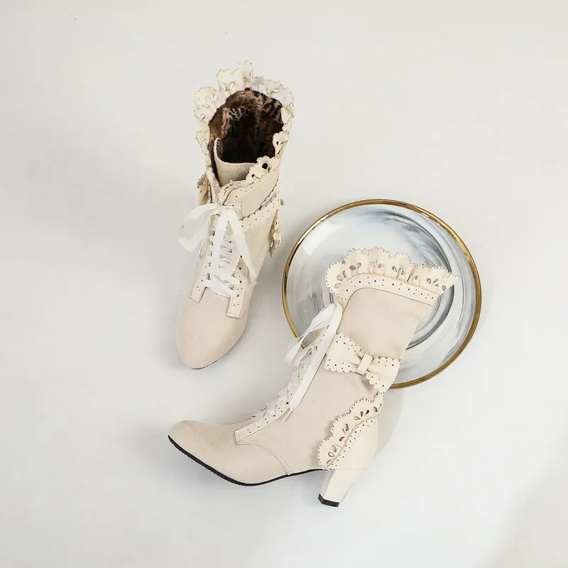 Gothic Medieval Victorian High Heels Shoes