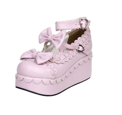 Kawaii Mori Girl Lolita Cosplay High Heels Shoes