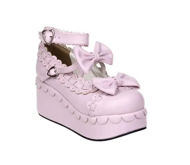 Kawaii Mori Girl Lolita Cosplay High Heels Shoes