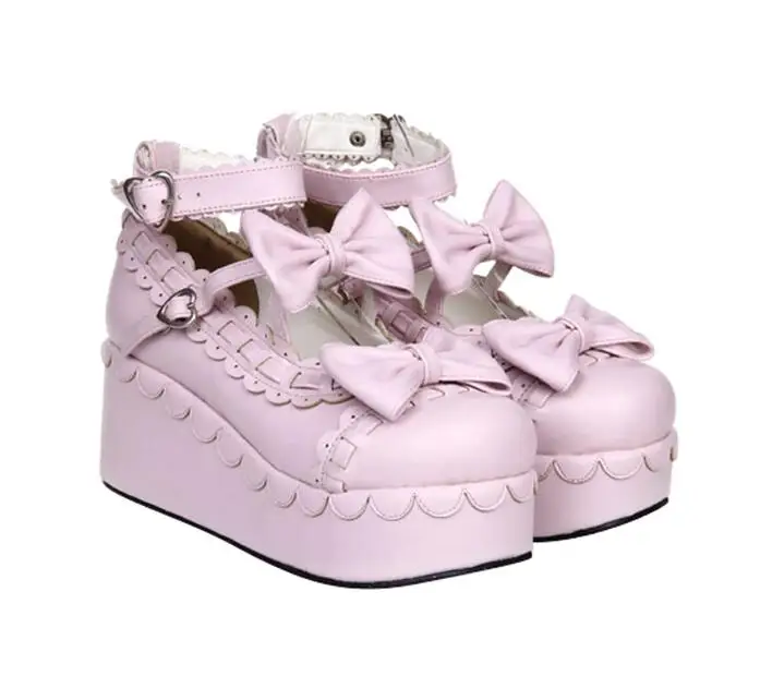 Kawaii Mori Girl Lolita Cosplay High Heels Shoes