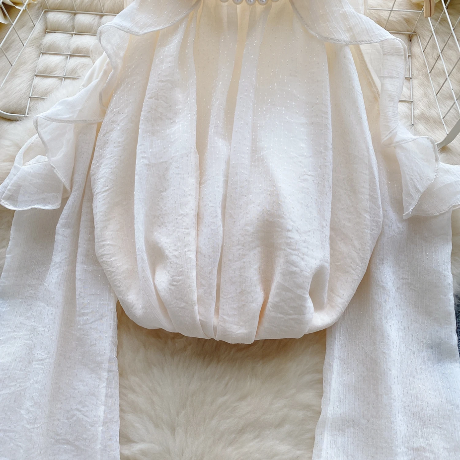 Ruffles Off-shoulder French Chic Blouse