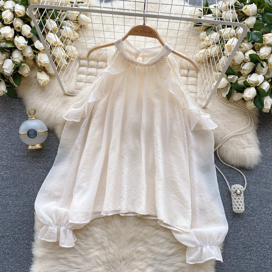 Ruffles Off-shoulder French Chic Blouse