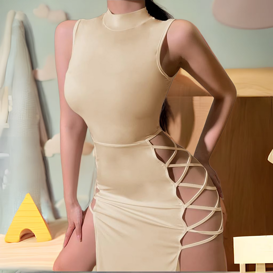 Sexy Bodycon Cut  Out Dress