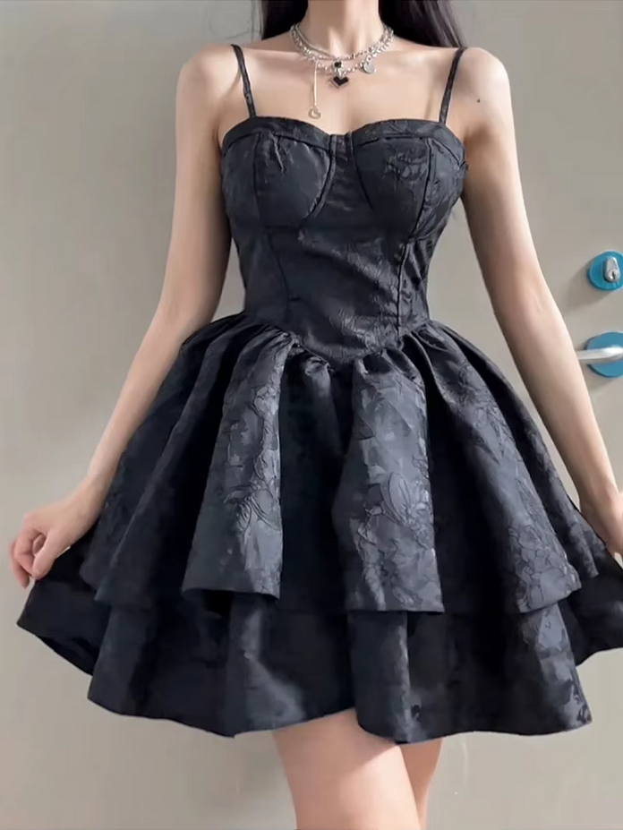 Black Gothic Lolita Vintage Dress