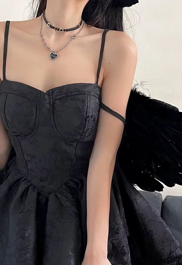 Black Gothic Lolita Vintage Dress