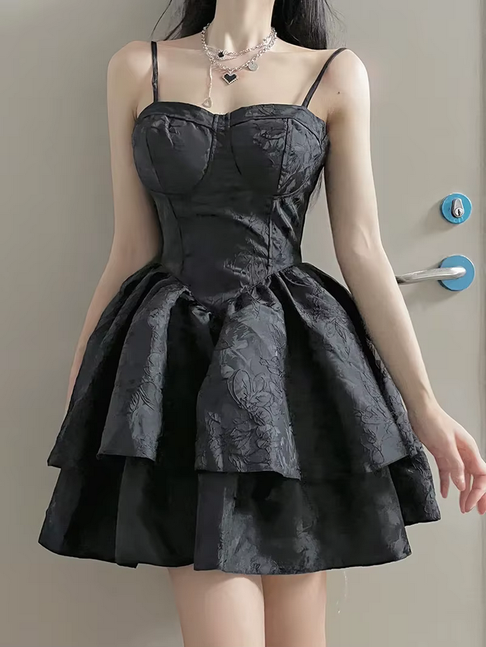 Black Gothic Lolita Vintage Dress