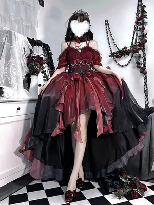 Beautiful Ruffled Princess  Gothic Lolita Dress