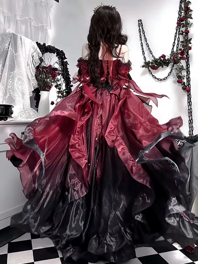 Beautiful Ruffled Princess  Gothic Lolita Dress