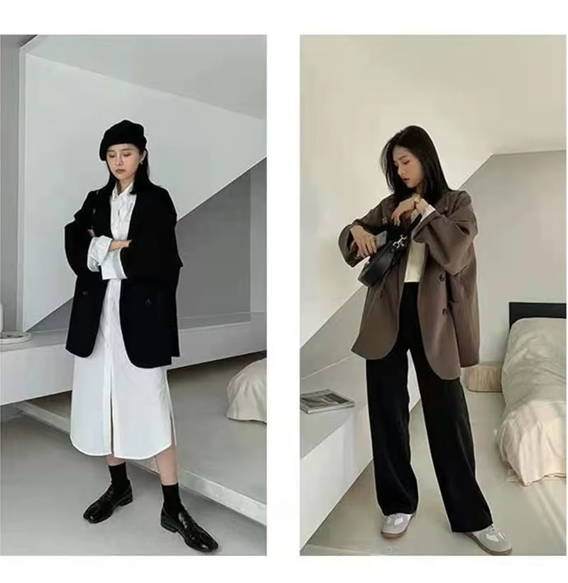 Women&#39;s Vintage Retro Style Blazer Coat