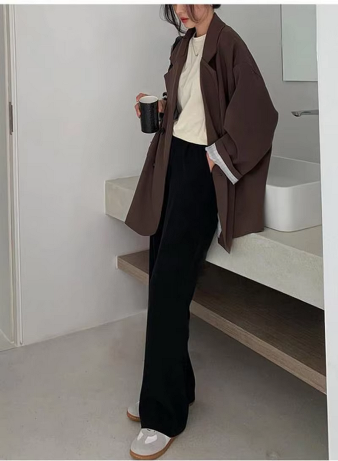 Women&#39;s Vintage Retro Style Blazer Coat