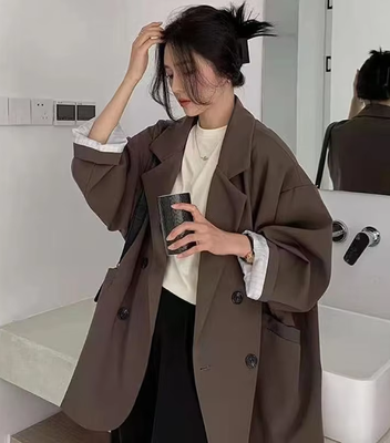 Women&#39;s Vintage Retro Style Blazer Coat