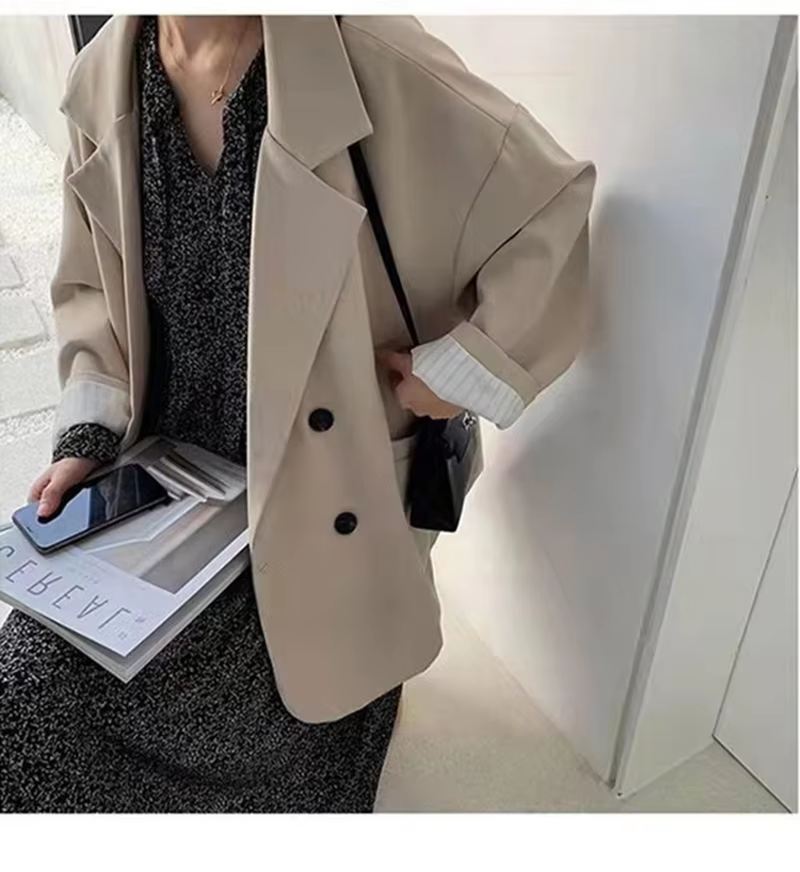 Women&#39;s Vintage Retro Style Blazer Coat