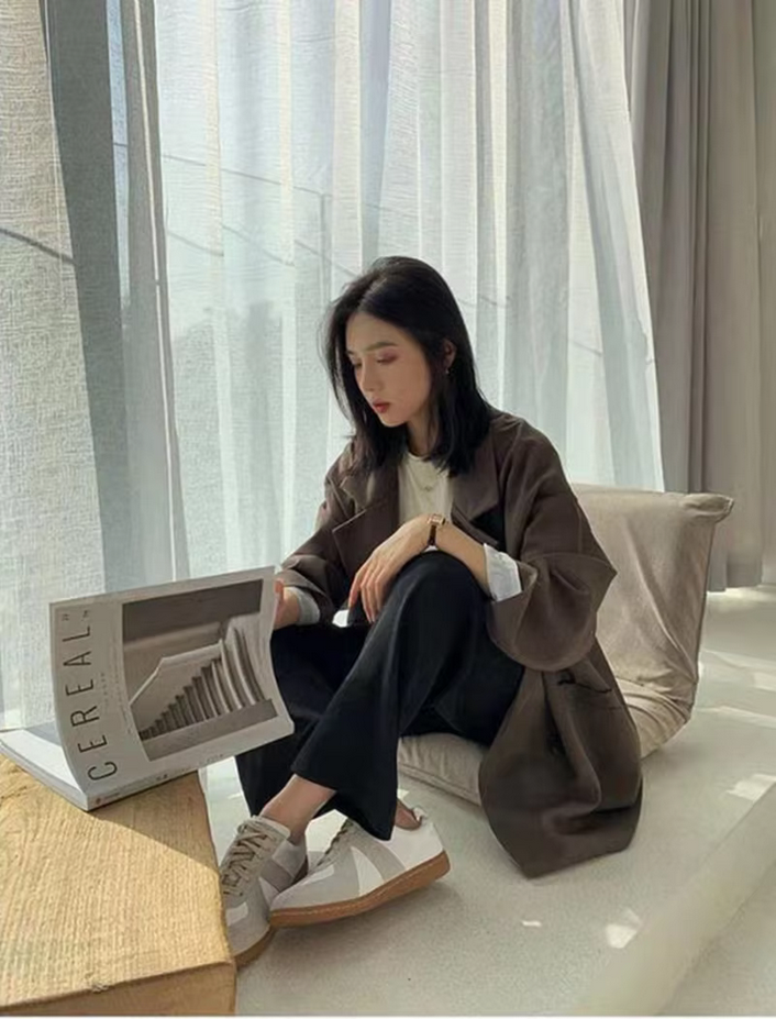 Women&#39;s Vintage Retro Style Blazer Coat