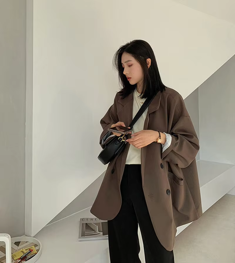 Women&#39;s Vintage Retro Style Blazer Coat