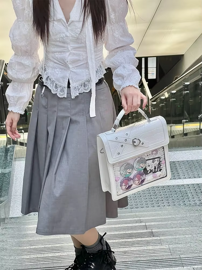 Y2K JK Uniform Crossbody Shoulder Bag