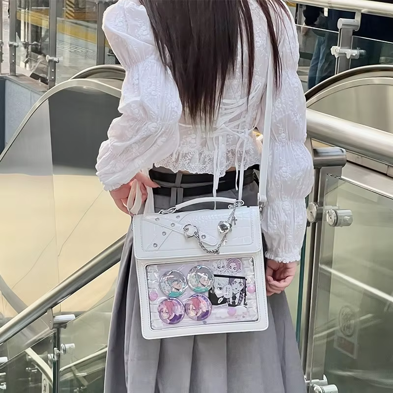 Y2K JK Uniform Crossbody Shoulder Bag