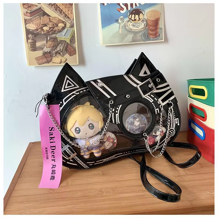 Y2K Punk Patchwork Chains Women Ita Bags